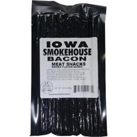 Iowa Smokehouse & Preferred Wholesale Iowa Smokehouse & Preferred Wholesale 253868 16 oz Bacon Flavor Meat Sticks - Pack of 10 253868